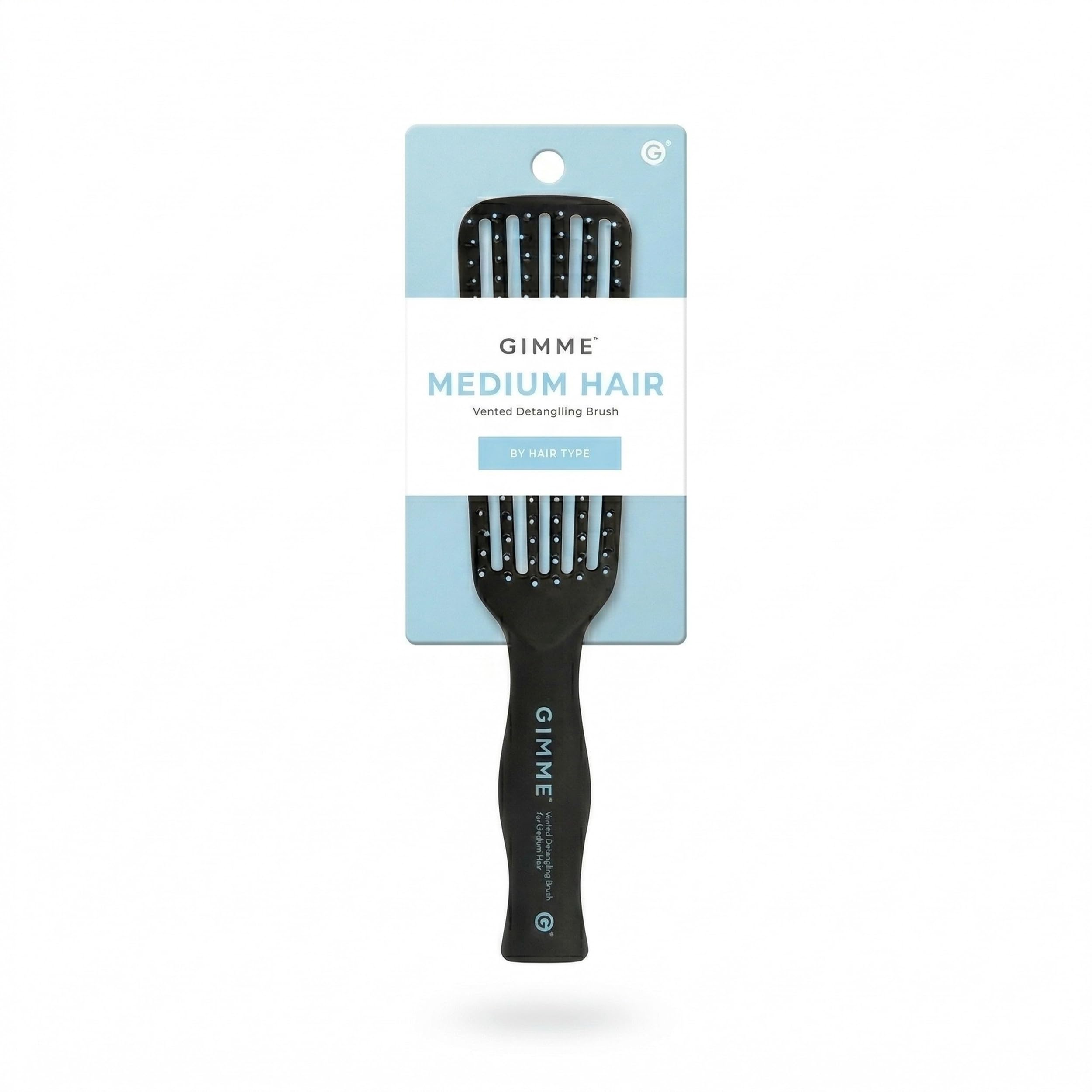 Gimme Beauty - Cepillo de pelo ventilado - Cepillo desenredante sin daños - Mango ergonómico, antiestático y cerdas de nailon flexibles resistentes al calor - Accesorios para el cabello para mujer