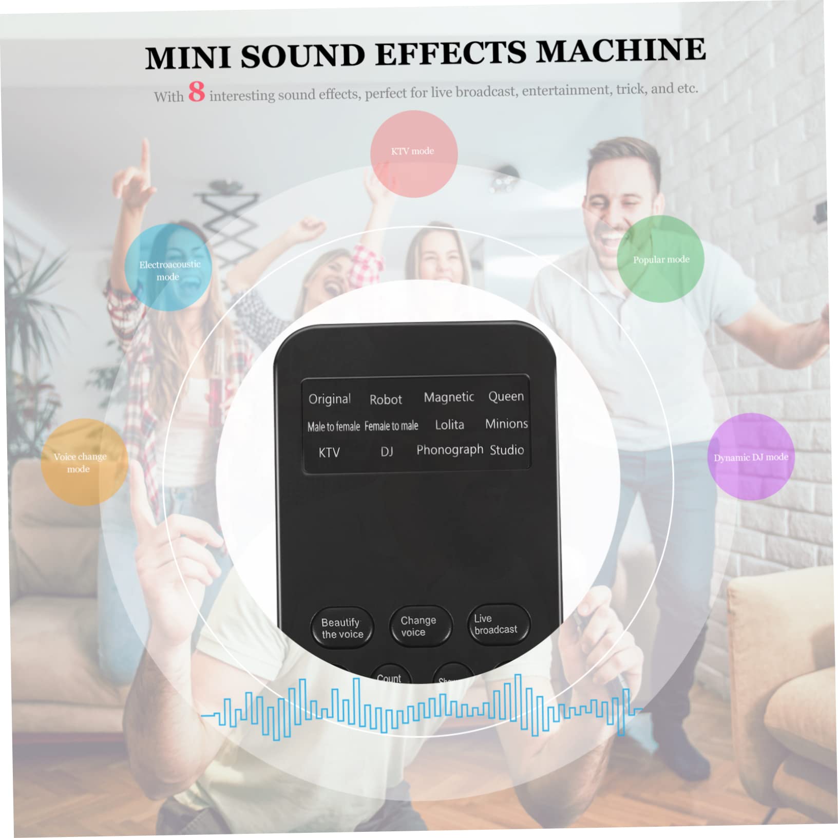 Mikinona 2pezzi Mini Scheda Audio Portatile Con Effetti Sonori Cambia Voce Per Giochi e Chat Compatibile Con Smartphone e Computer Facile Da Trasportare Software Necessario
