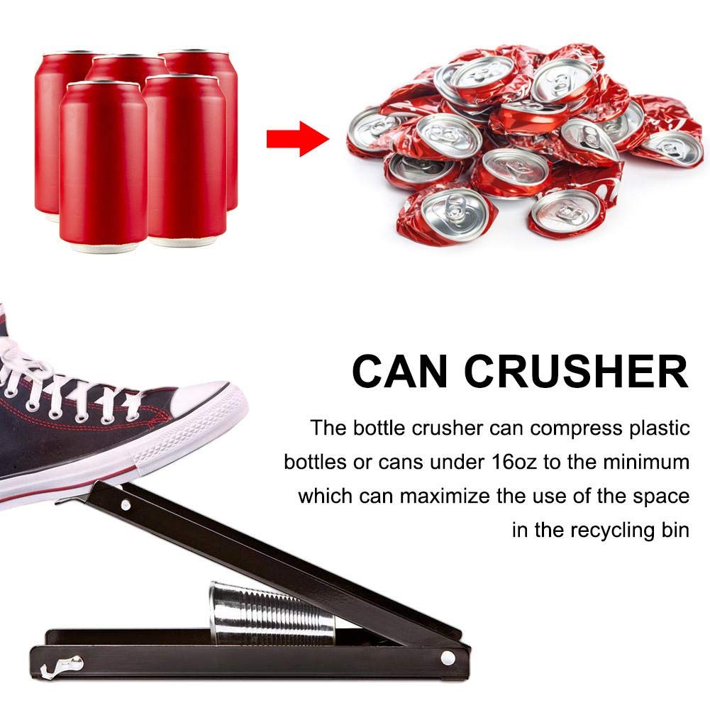 Presse Canette,Boîtes, BouteilleConcasseur/Smasher Boîtes en Métal, Écrase Les Canettes Soda, Les Canettes Bière Et Les Bouteilles L'outil Recyclage Écologique-16 Oz