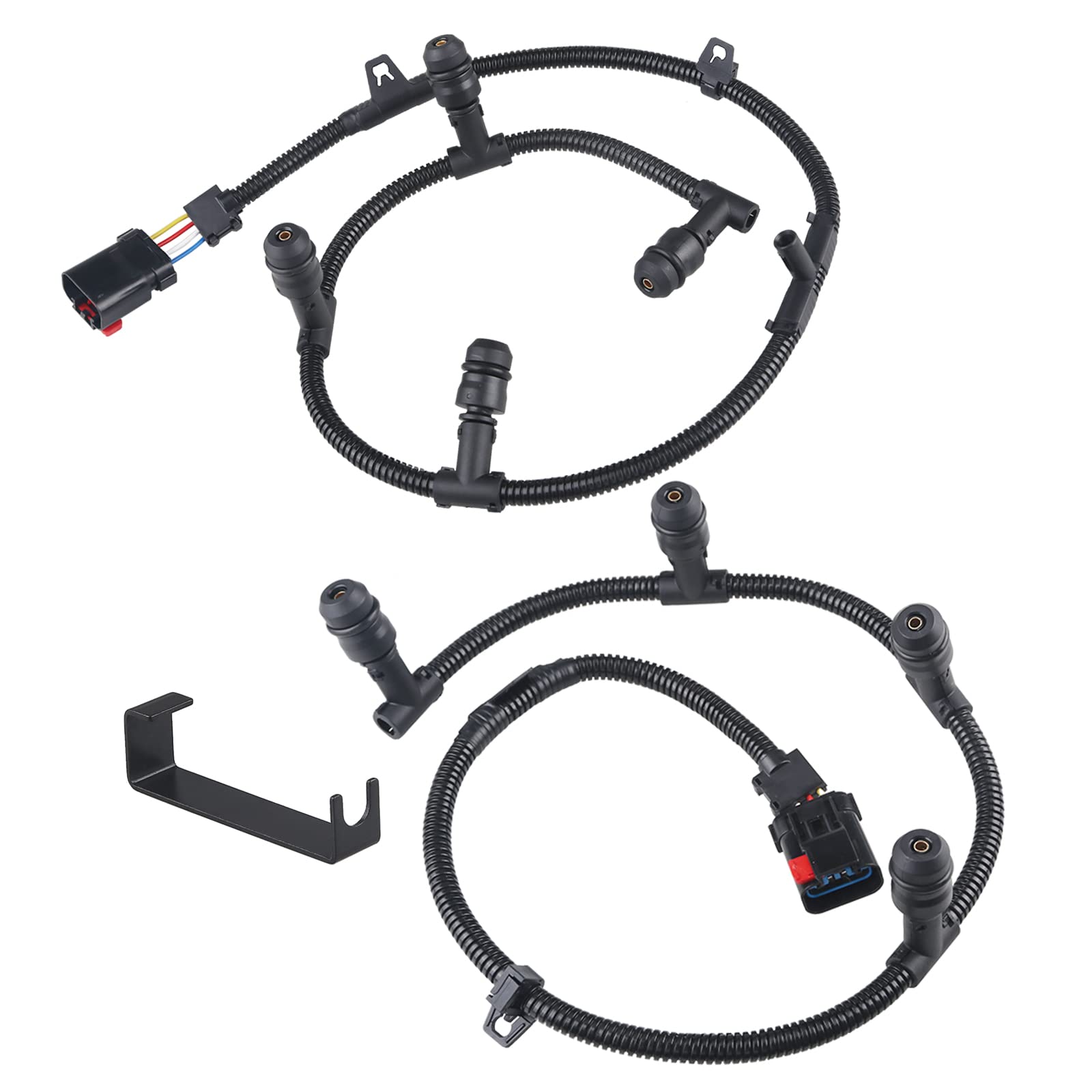 Compatible with 2 PCS Glow Plug Harness 6.0 Powerstroke Ford F250 F350 F450 Super Duty etc. 2004 2005 2006 2007 2008 2009 2010,Glow Plug Harness Kit,Includes Left Right Harness,and Removal Tool