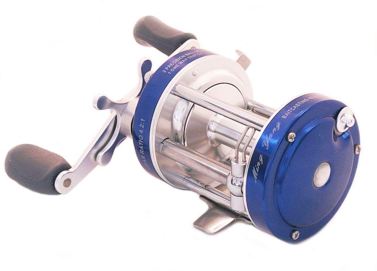 Mingyang Blue CL60 Baitcasting Fishing Reels Fishing Tackle 2+1 BB Right Handed Gear Ratio 4.2:1 : Sports & Outdoors