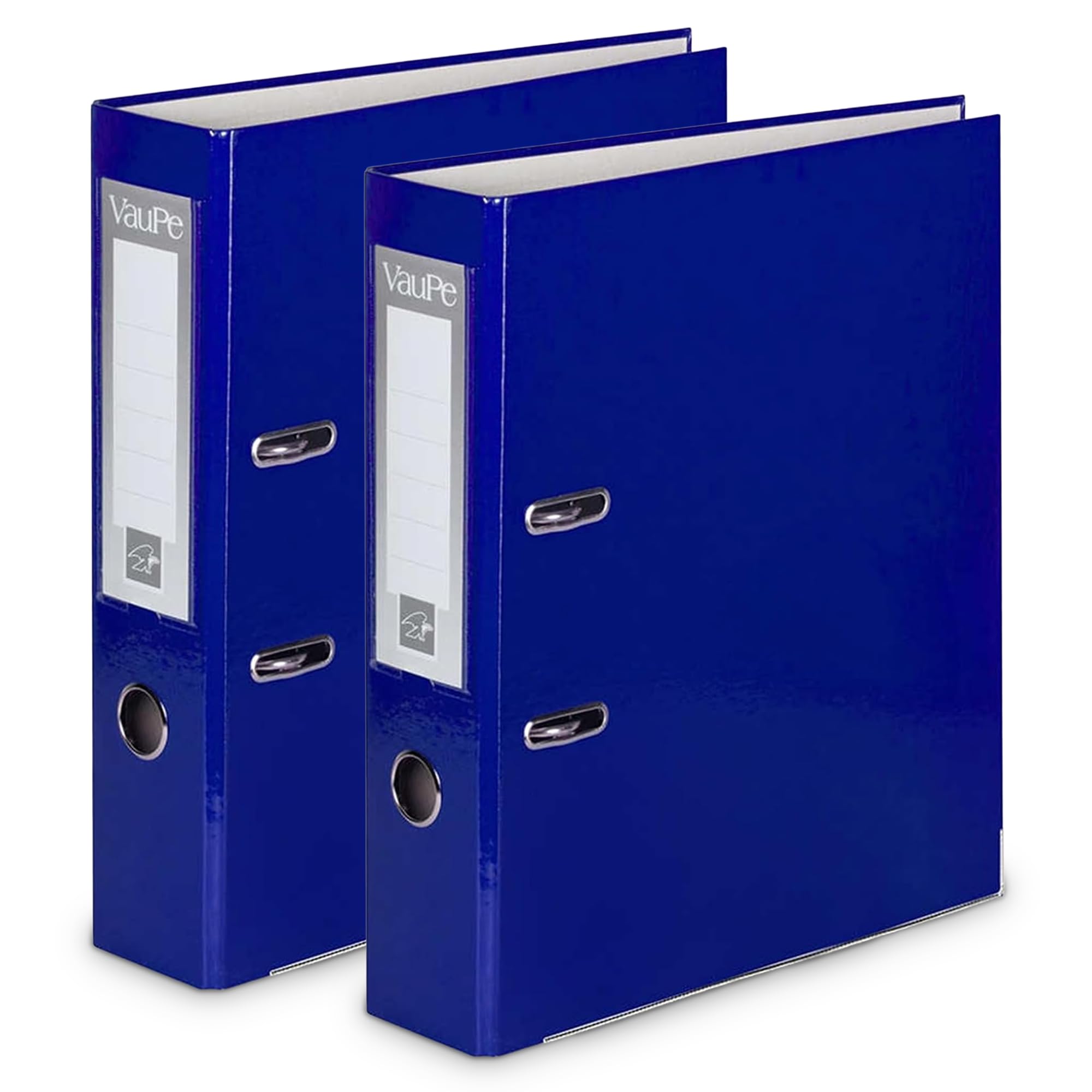 OFFICE CENTRE 2X Blue A4 75mm Lever Arch File Folder Metal Edge โ image 1