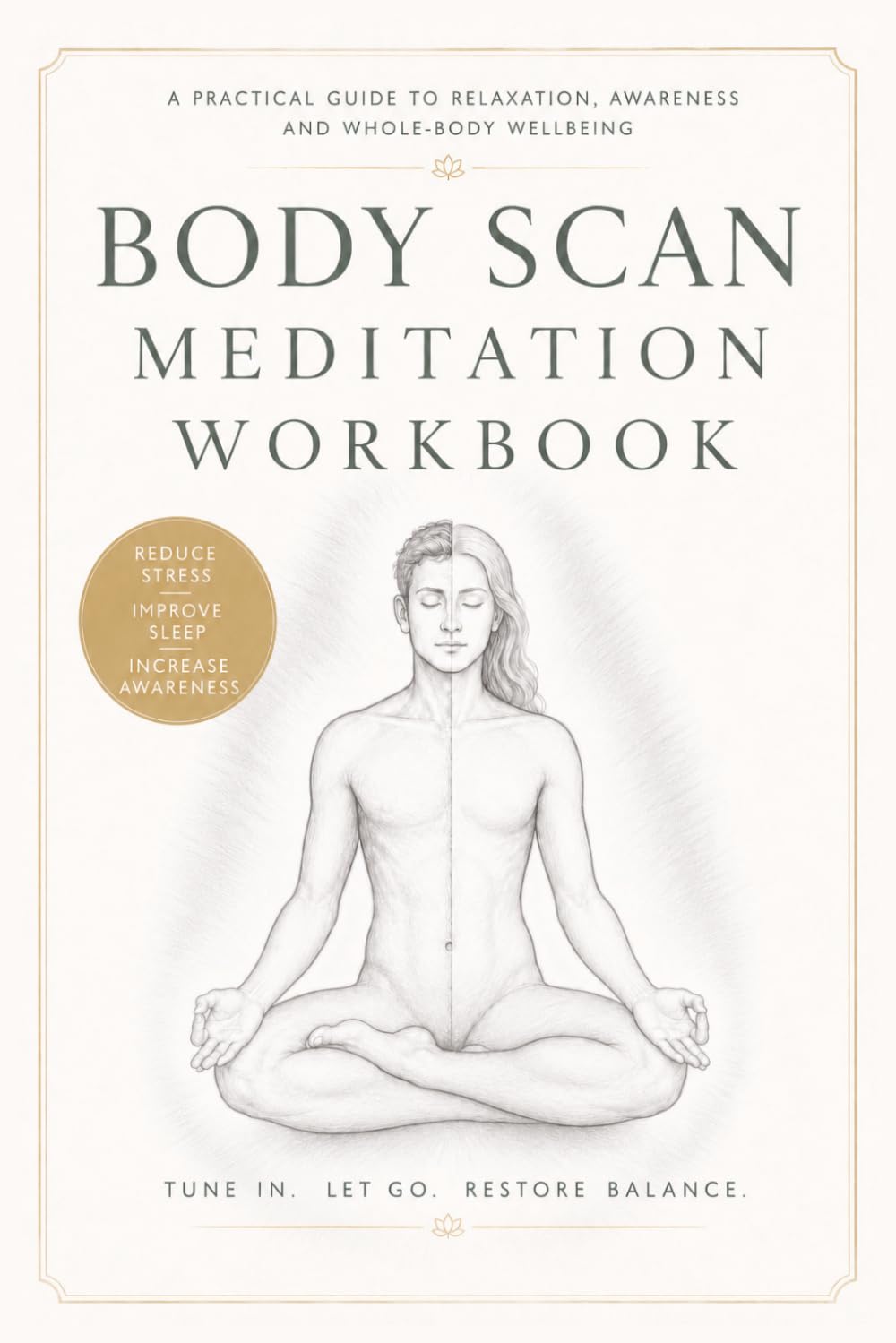 Body scan meditation workbook: 12 week companion for tracking sensations, record emotions, reflect on your practice and deepen self awareness.