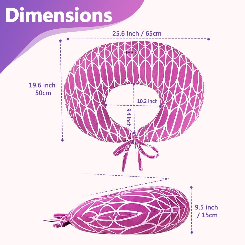 BBL Almohada después de la cirugía para dormir, almohadas de glúteos BBL, silla de cama, levantamiento de glúteos brasileño, recuperación después de la cirugía, sentado, conducir, donut (rosa)
