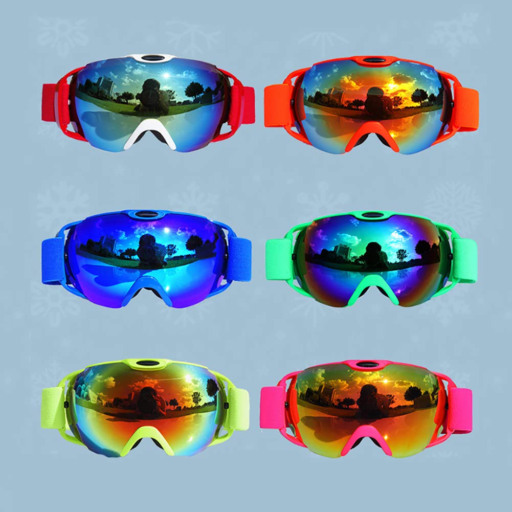 C- Maschere da sci Maschere da snowboard Maschere da neve antiappannamento per uomo Donna Donna, Protezione UV, Casco antivento Compatibile per sci, pattinaggio e sport all'aria aperta