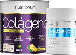 Colágeno Verisol Ácido Hialurônico 200g + Colágeno Tipo 2 60 Caps Nutrilibrium (Único, Abacaxi com Hortelã)