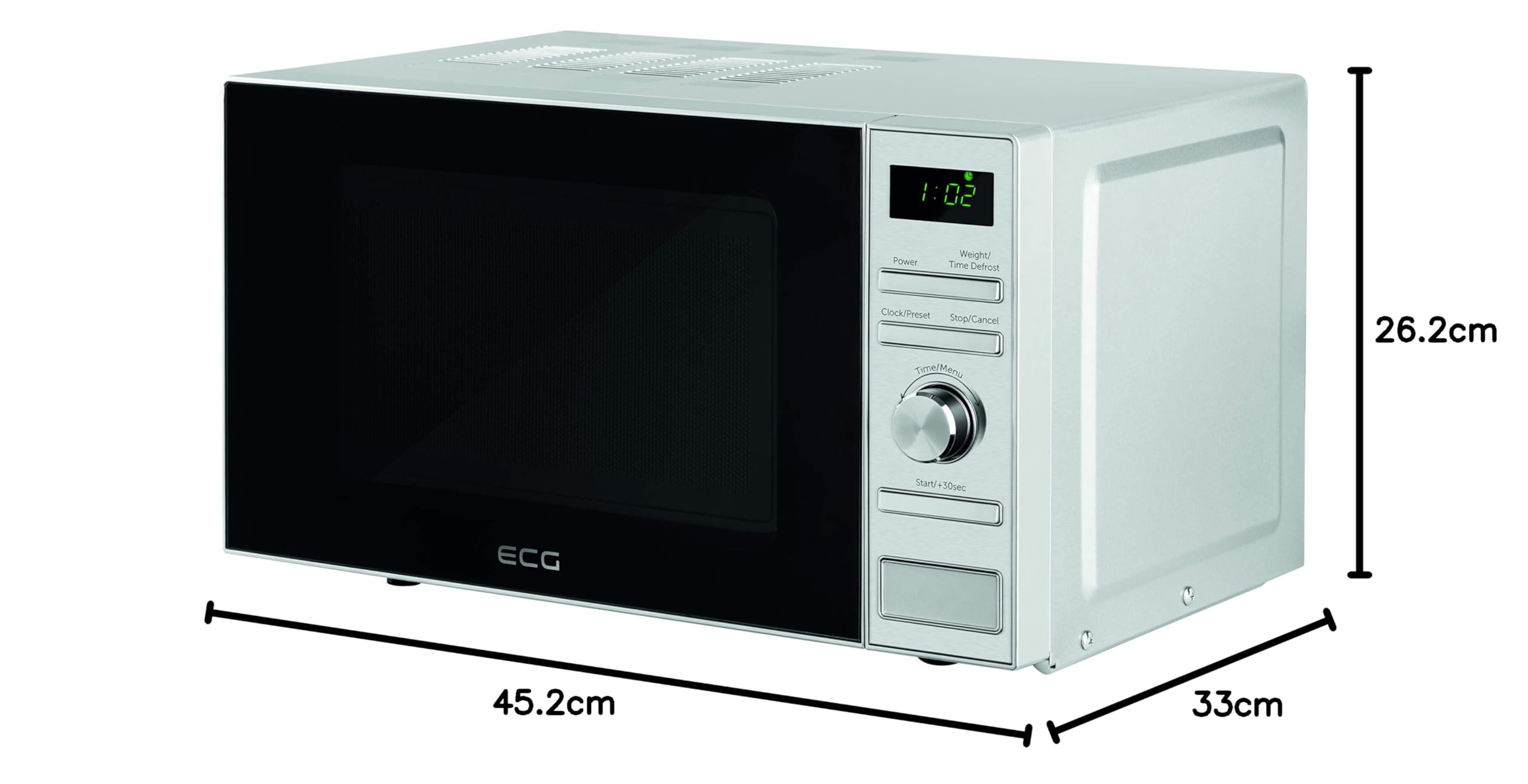 ECG MTD 2071 SE Multifunktionale Mikrowellen, Silber