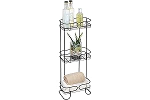 iDesign Steel Standing Shelf for Bathroom: Stay Organized and Efficient