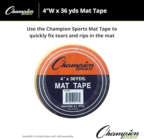 Miniatura 4 de Champion Sports Cinta transparente para lucha libre y gimnasia, múltiples anchos y longitudes