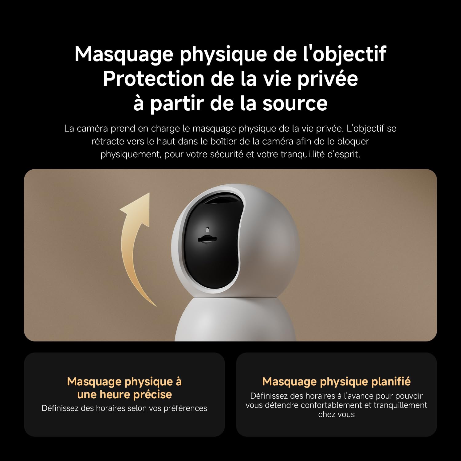 XIAOMI C500 Camera Interieur, 3,5K 6MP 360° Caméras de Surveillance, Alexa | Détection Personnes/Animaux, Suivi Auto, Couleurs Réelles En Faible Luminosité, Audio Bidirectionnel, Wi-Fi 6 2,4/5 GHz