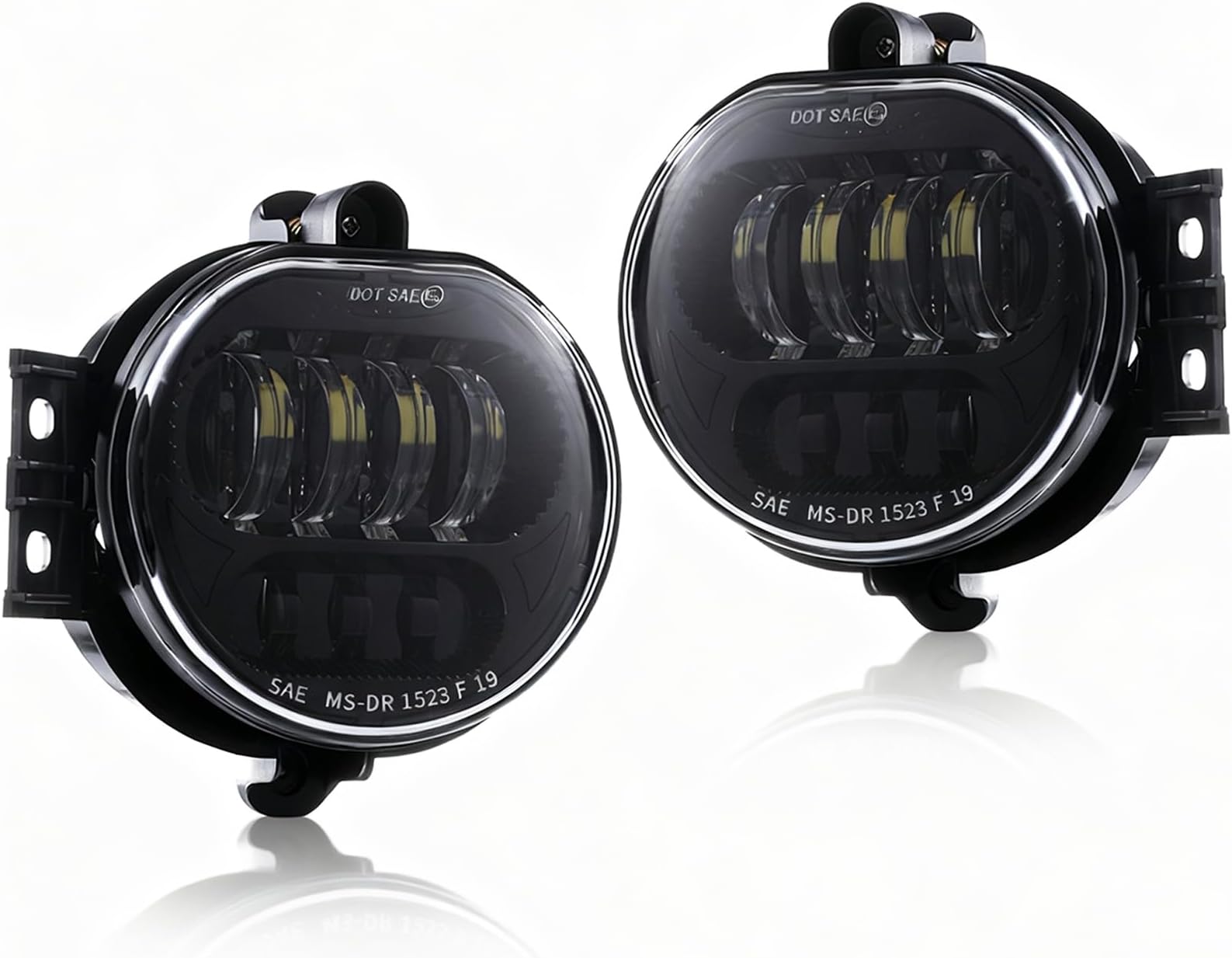 Z-OFFROAD 2pcs 63W LED Fog Lights Lamps Replacement for 2002-2008 Dodge Ram 1500 2003-2009 Ram 2500 3500 2004-2006 Durango Truck, Driver and Passenger Side - Black