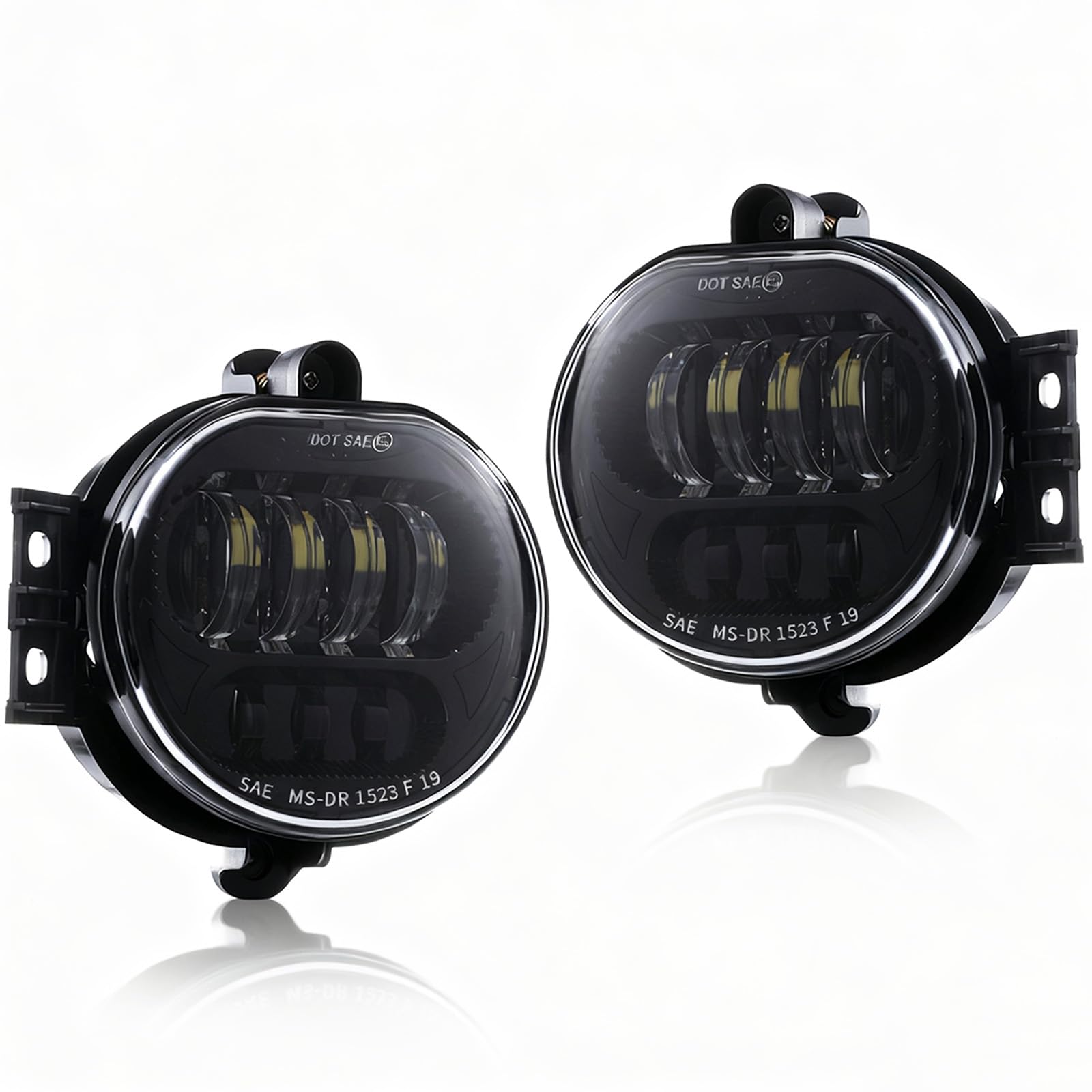 Z-OFFROAD 2pcs 63W LED Fog Lights Lamps Replacement for 2002-2008 Dodge Ram 1500 2003-2009 Ram 2500 3500 2004-2006 Durango Truck, Driver and Passenger Side - Black