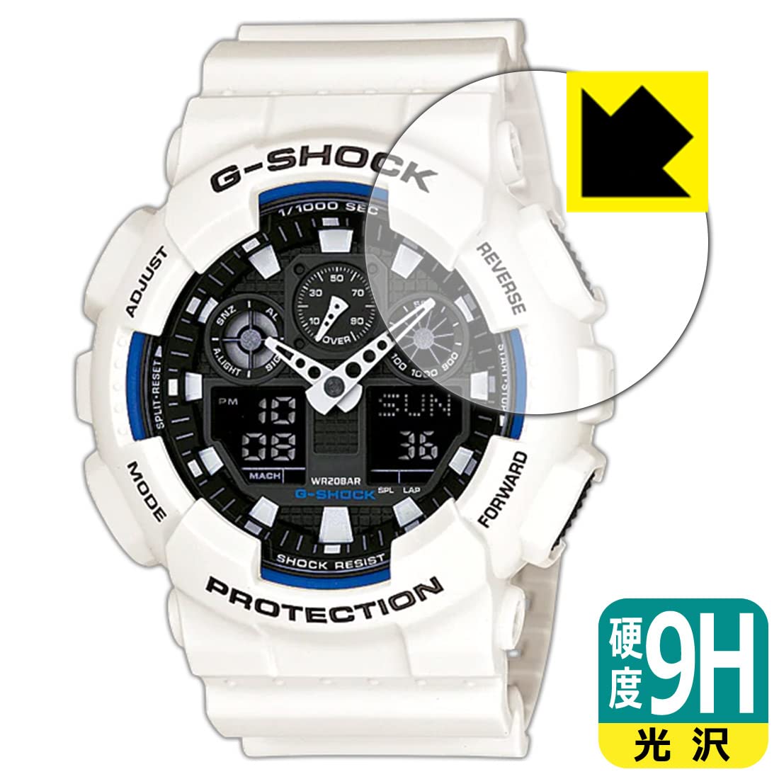 CASIO G-SHOCK GA-100同形状機種用【9Hガラスフィルム】 CASIO G-SHOCK GA-100 同形状機種用【9Hガラスフィルム】の通販