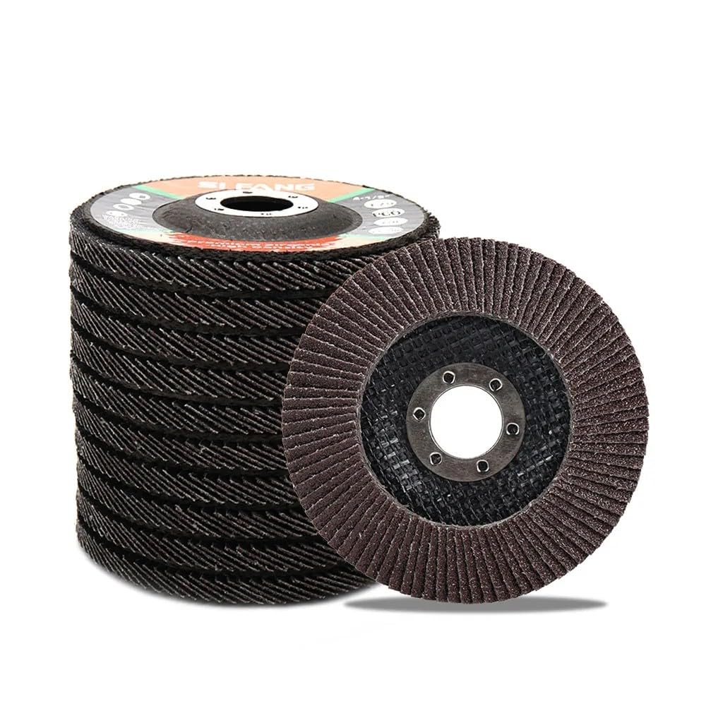 Dischi lamellari per smerigliatrice angolare, 10 Pezzi 75mm 3 Pollici Dischi abrasivi 80 Grana Mole Lame for smerigliatrice angolare