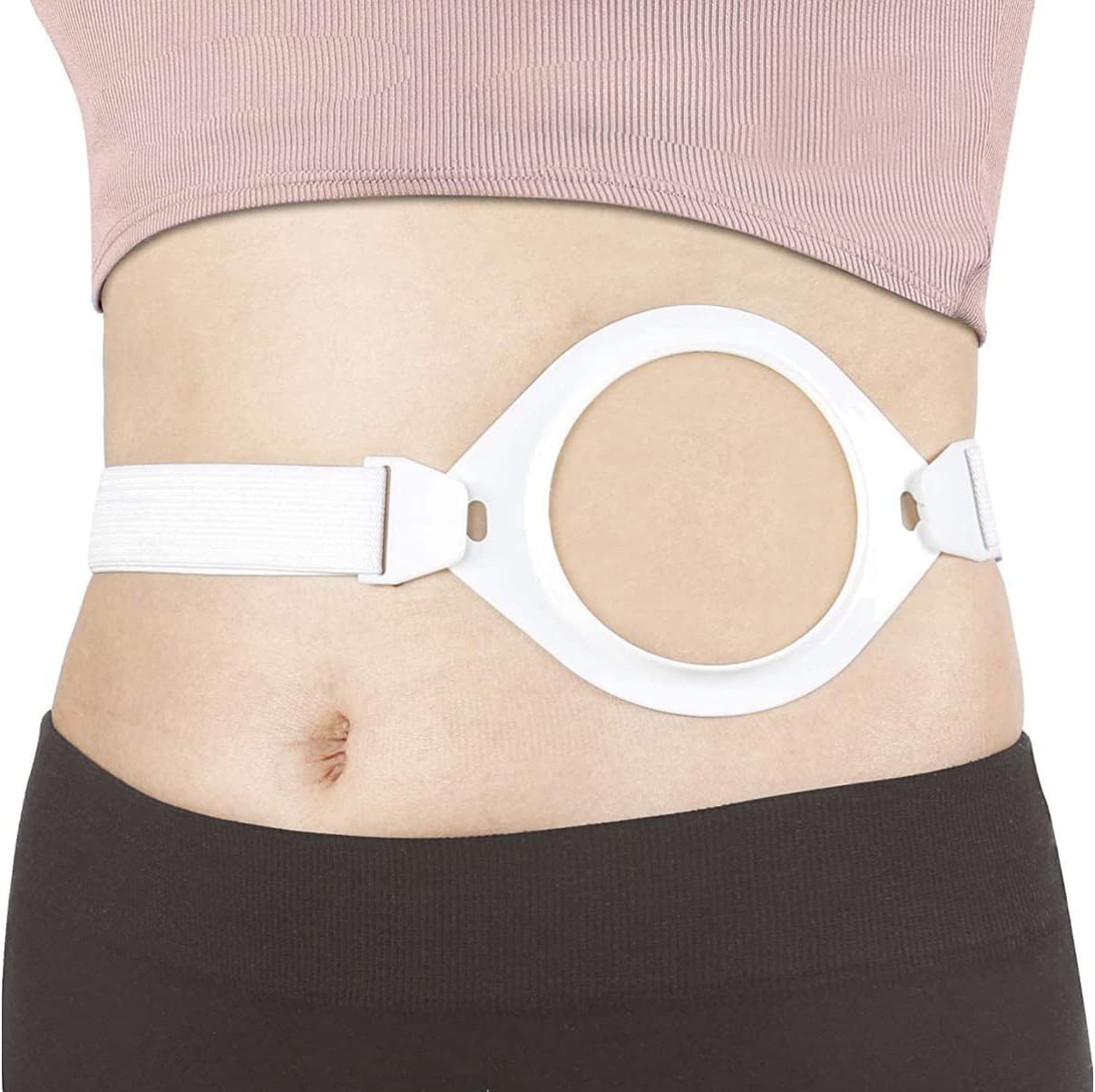 MUYU Adjustable Ostomy Hernia Support Belt - Lightweight & Discreet Design for Men & Women, Post-Surgery Recovery, Secure Fit for Colostomy/Ileostomy Bags