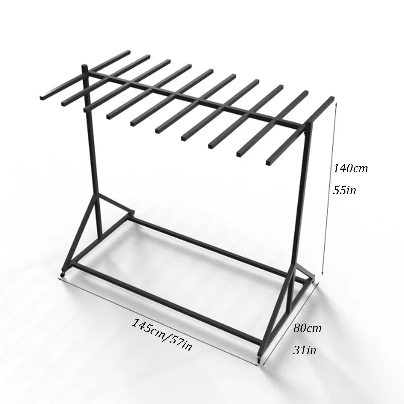 Rack mobile e robusto per l'asciugatura e l'organizzazione di giubbotti di salvataggio e attrezzature di sicurezza per sport acquatici (ideale per parchi acquatici e piscine).