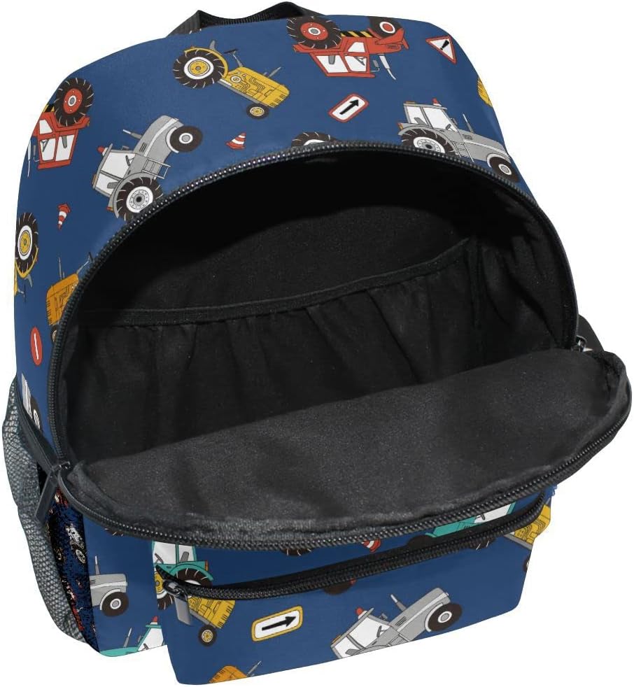 Fisyme Toddler Backpack Farm Tractors School Bag Kids Backpacks for Kindergarten Preschool Nursery Girls Boys, S - Image 5