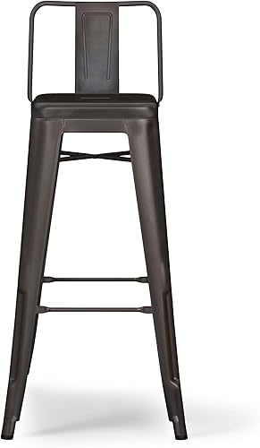 Miniatura 168 de SIMPLIHOME Rayne - Taburetes de encimera (juego de 2) – asientos de cocina de metal de 24 pulgadas de altura de asiento en blanco, asientos