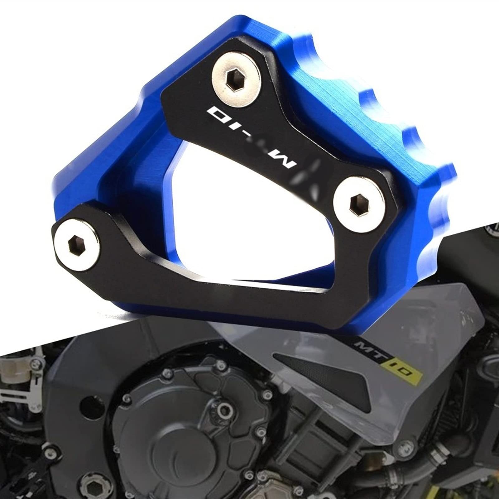 Supporto Cavalletto Allargato In Alluminio Per Yamaha MT-10 E R1 - CNC, Anti-Affondamento - Foto 10