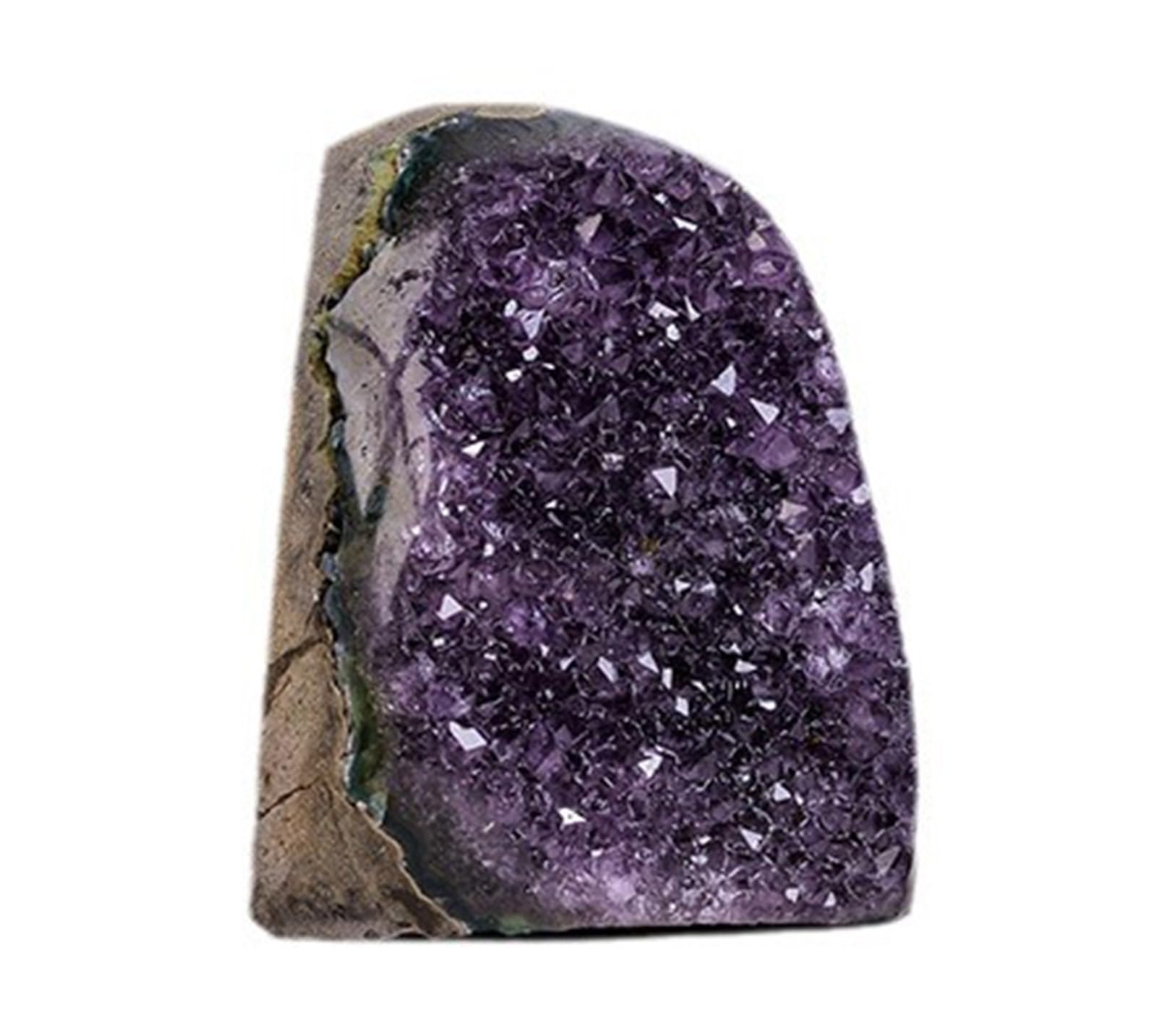 AUOQKQUT Polished Raw Amethyst Crystal Cluster Stones Quartz Purple Crystal Geode Home Decoration Gifts Balancing,600~700g