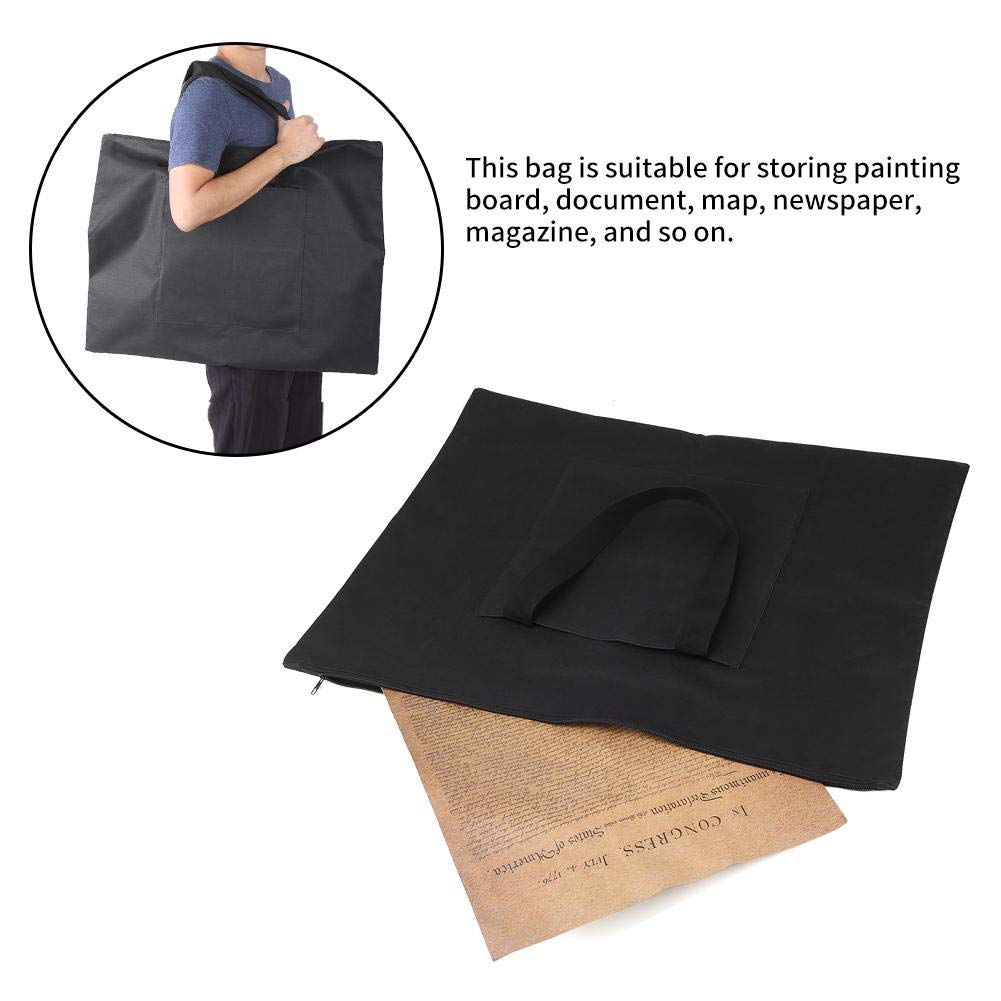 Hztyyier 21,3 x 26,4 pollici Canvas Art Schizzo Tavolo da disegno Borsa per il trasporto di file per artisti Articoli da viaggio per schizzi all'apertoBorsa portaoggetti per pittura A2 Painting Tools