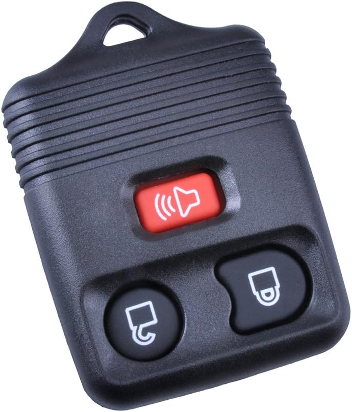 Smart Keyless Entry Remote Key Shell Case replacement for replacement ford Mercury Fob 3 Buttons & Pad 2008 Lincoln Mark Lt (2008 Lincoln Mark LT)