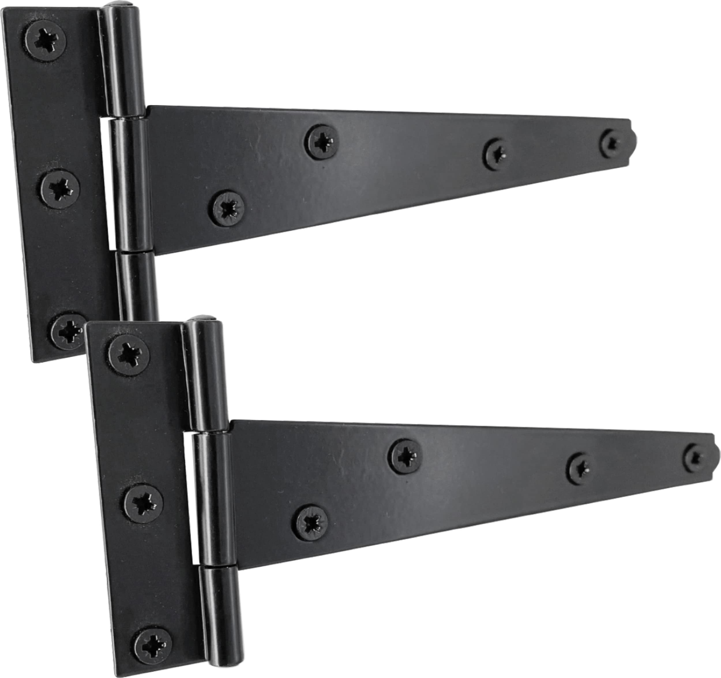 Irontite Black Irontite® T Hinge 150Mm (6”), Weather-Resistant Gate Hinges For Wooden Gates Or Garden Sheds