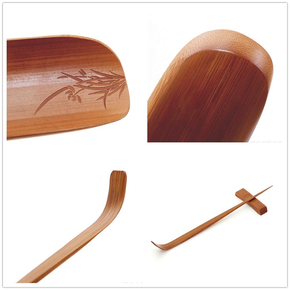 Amazon | 茶さじ 茶則 茶道具 天然竹製 手作り彫刻 茶杓 茶箕 茶器