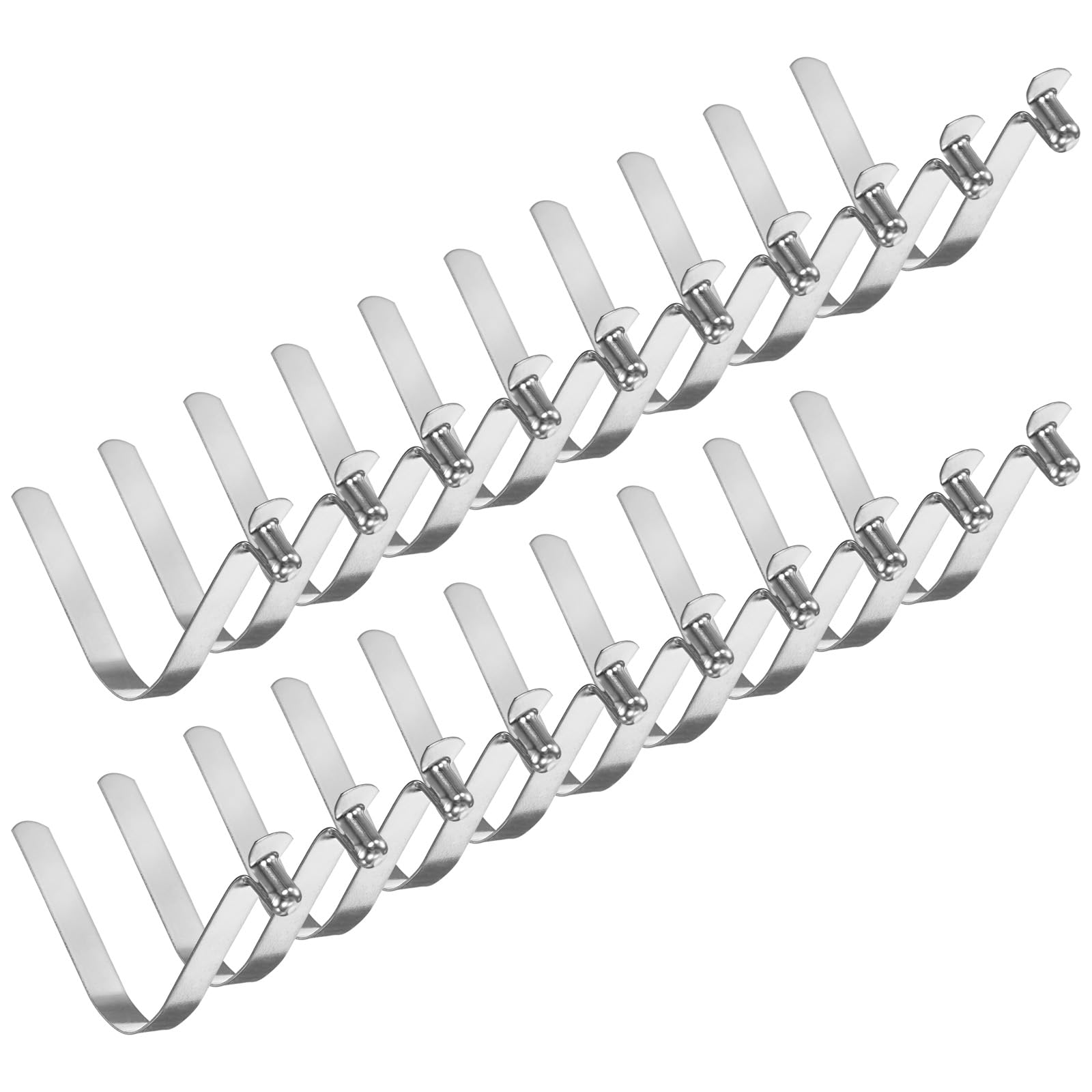M METERXITY 20-Pack Kayak Paddle Snap 6mmx45mm Single Pin V Shaped Spring Steel Tent Pole Clips Locking Clips for Camping/Kayak Paddle/Tent Pole Push Button Spring Snap Clips