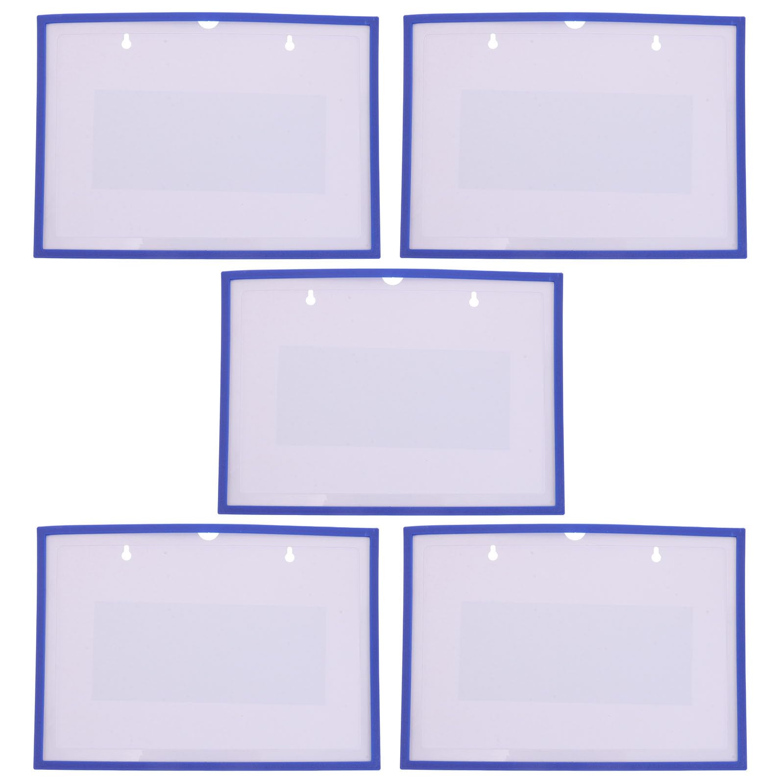 5 Fundas Magnéticas de Plástico Transparente A4 para Soporte de Documentos – Fundas Reutilizables para Gestión Visual en Oficinas y Talleres