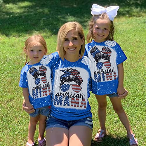 Image of Mommy and Me Matching Shirt Outfit Mama Mini Leopard Love Heart Tshirt Mom Daughter Family Matching Set Clothes