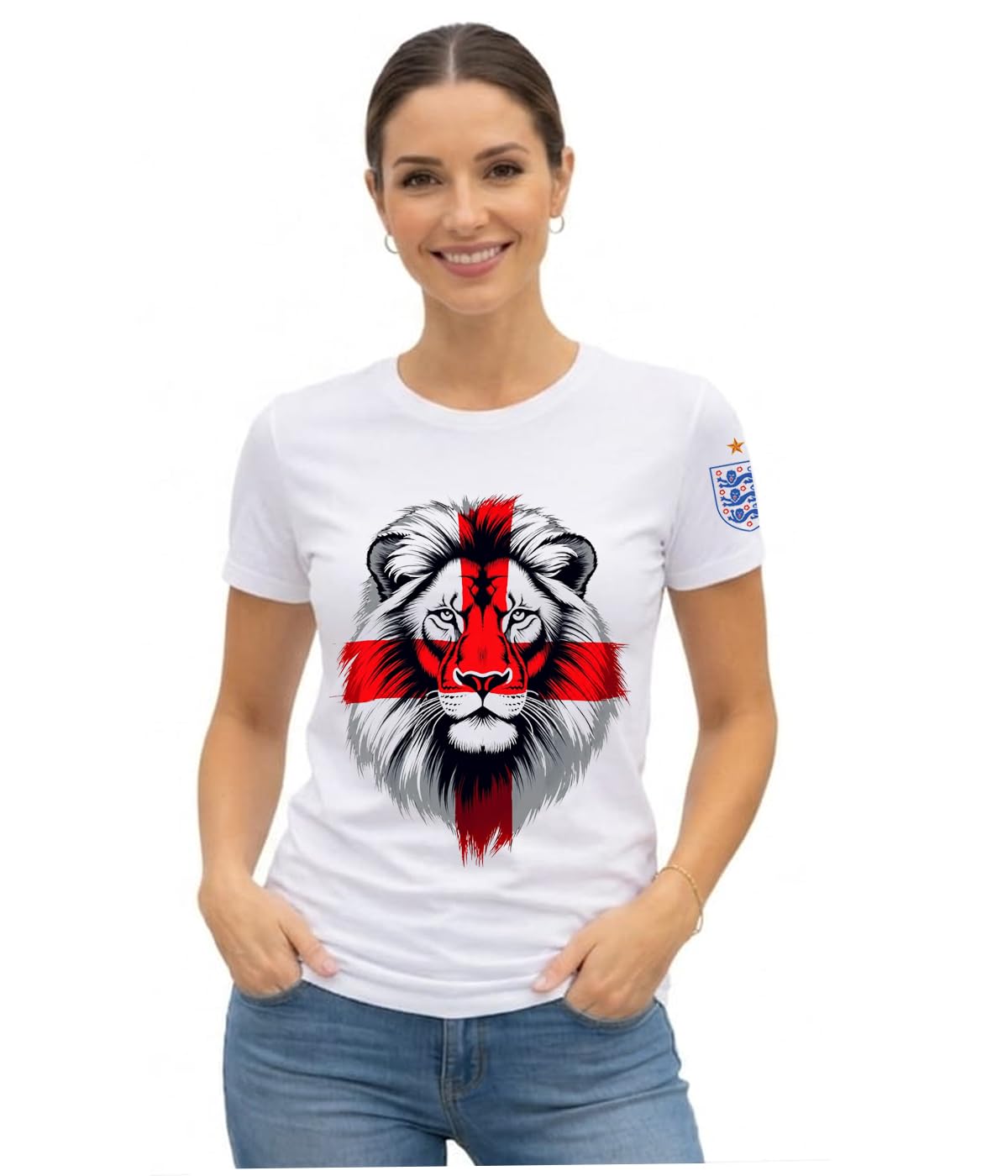 PicOnTshirt England Tshirt Men Football English Flag T-Shirt, 2026 T Shirt L