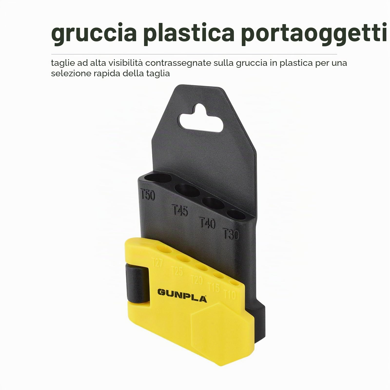 Gunpla Set Chiavi Torx 9 pezzi T10-T50 con Foro, Chiavi Esagonali a Brugola Braccio Corte, Forma L, ideale per gli appassionati e professionisti del fai-da-te