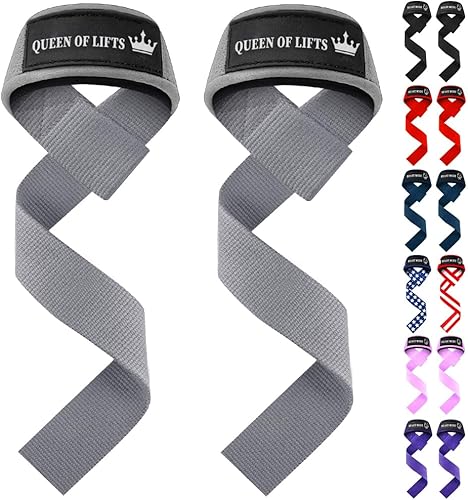 Miniatura 28 de TECEUM Correas de levantamiento para levantamiento de pesas, gimnasio, entrenamiento de fuerza, correas de muñeca con algodón acolchado de neopreno,