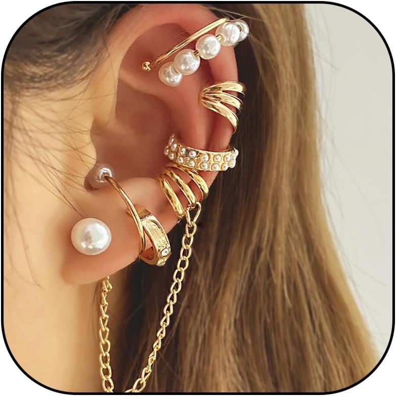 Fake Helix Ear Cuff Cartilage Earring No Piercing Adjustable Minimalist CZ Women Men Clip adornment valentine's day Gifts