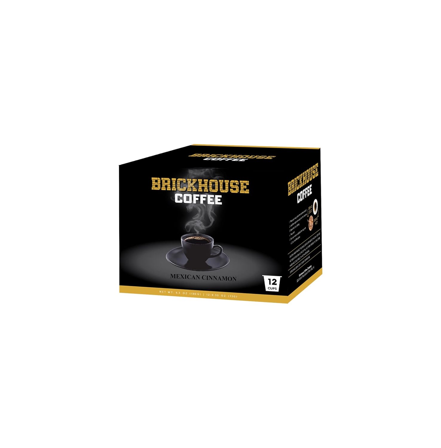 Brickhouse Single Serve Coffee, 6/12 ct boxes (72 cups) (Mexican Cinnamon)