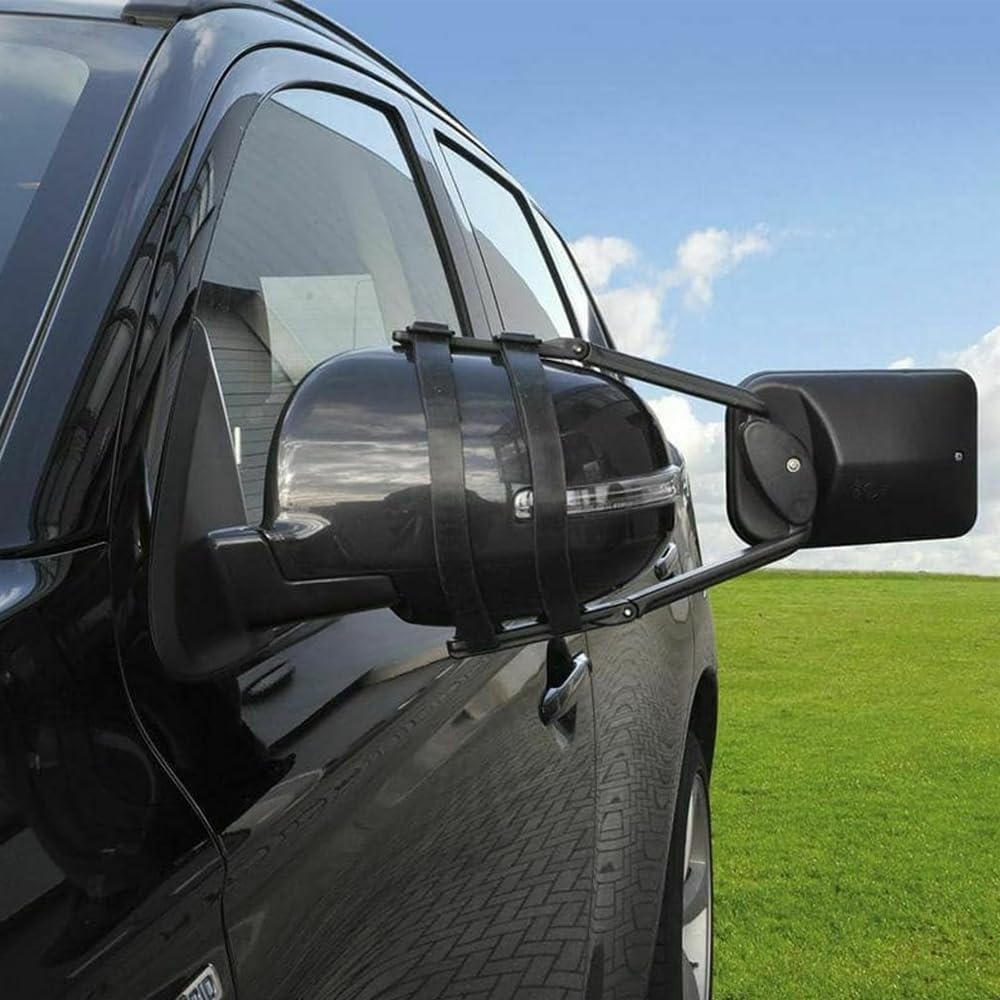 Baceyong Lusterka do przyczep samochodowych, 2 szt. Uniwersalne lusterka do przyczep kempingowych do 4x4s, samochody ciężarowe SUV-y