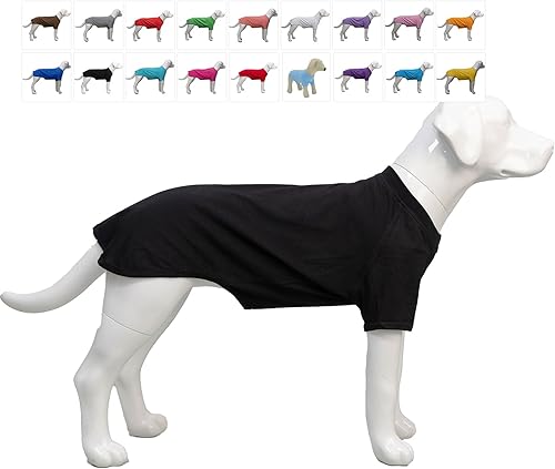 Lovelonglong 2019 - Ropa para mascotas, Disfraces para Perro, Ropa Camisetas en blanco para Perros Grande Medianos Pequeños 100% Algodón 18 Colores,
