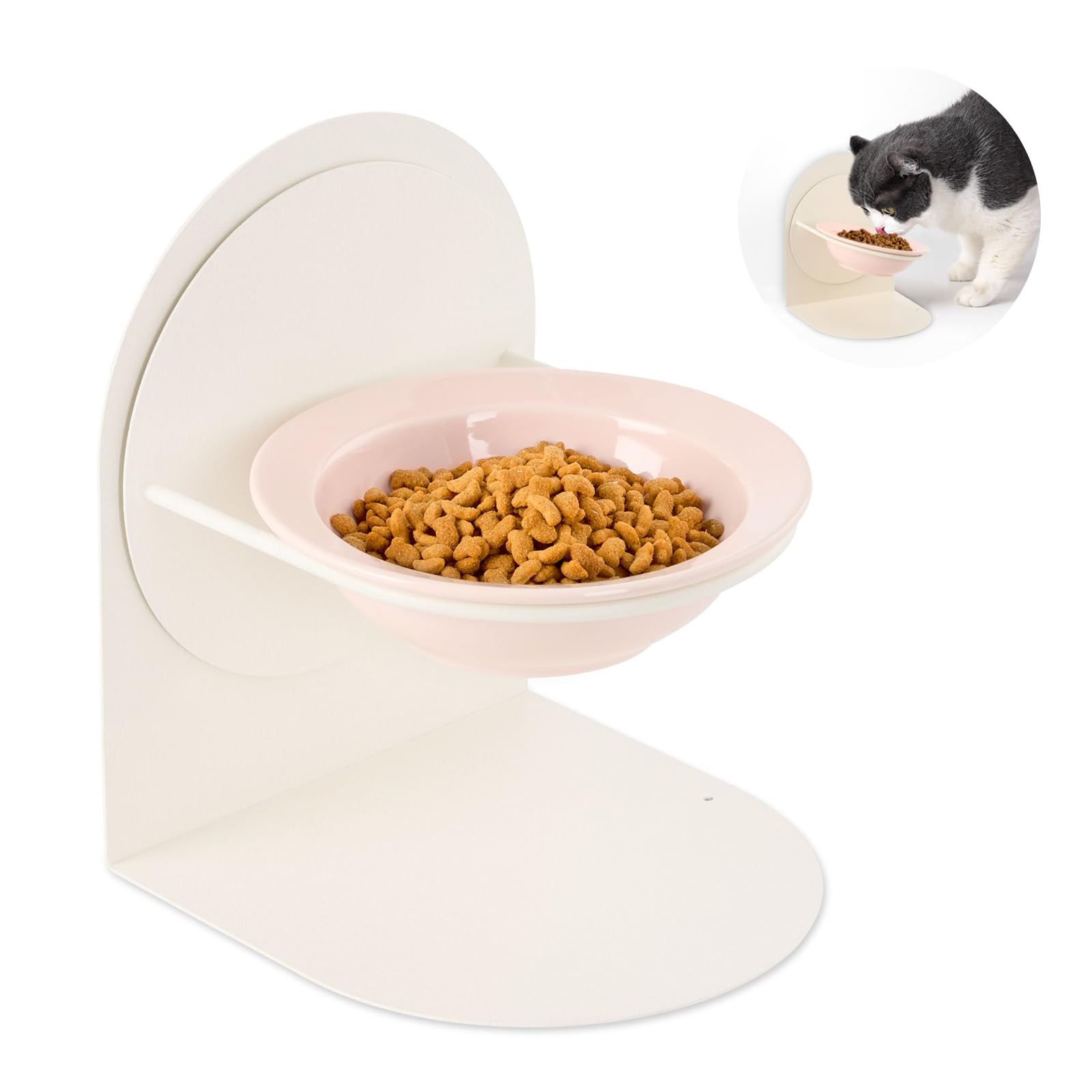 Amazon | Rilime 猫用 フードボウル 陶器製 ペットボウル 猫用食器 猫