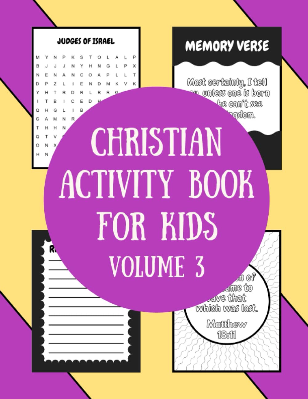 Buy Christian Activity Book for Kids Volume 3 Word Search, Coloring
