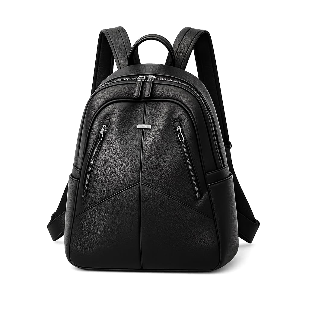 jaisom Stylish Women's Fashion Backpack Purses Multipurpose Design Handbags and Shoulder Bag (Front Mettle Black_BZ)-picture-46