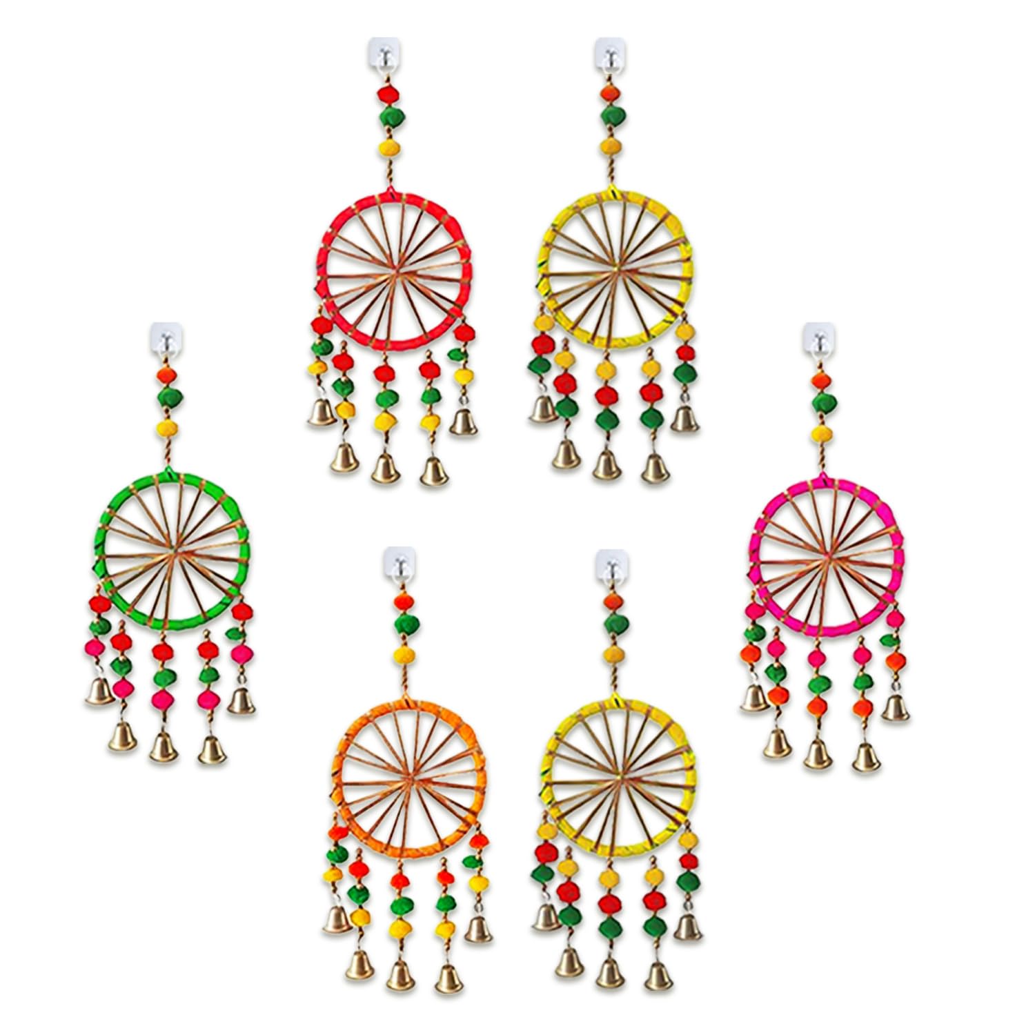 Party Propz Multicolor Decorative Wall Hangings with Bells - 6 Pcs Diwali Decoration Items for Home Decor, Navratri Decoration Items for Home, Hanging Decorative Items, Latkan for Home Decoration (B0CFL2ML1W) Amazon Price History, Amazon Price Tracker