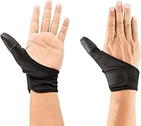 Vista 1 de Guantes de protección para adultos con protección para el pulgar, para ayudar a evitar que se recojan la piel, chupando el pulgar, morderse las uñas