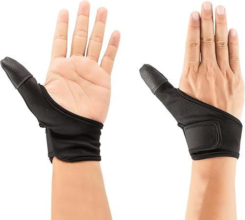 Guantes de protección para adultos con protección para el pulgar, para ayudar a evitar que se recojan la piel, chupando el pulgar, morderse las uñas