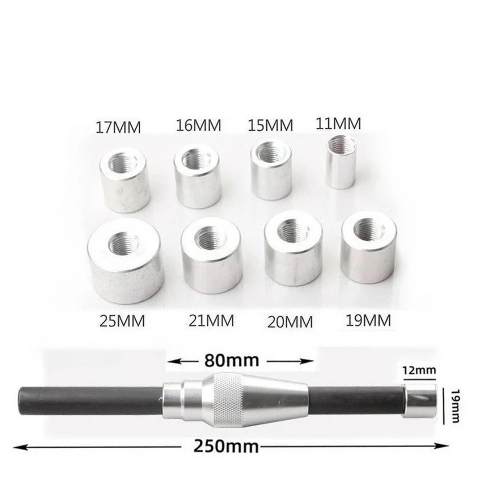 strumento centraggio frizione Strumento Calibrazione Frizione Auto 10 Pezzi Correttore Fori Allineatore Universale 8 Raccoglie Set Sostituzione Trasmissione Con Cuscinetto Mano 11-25 Mm