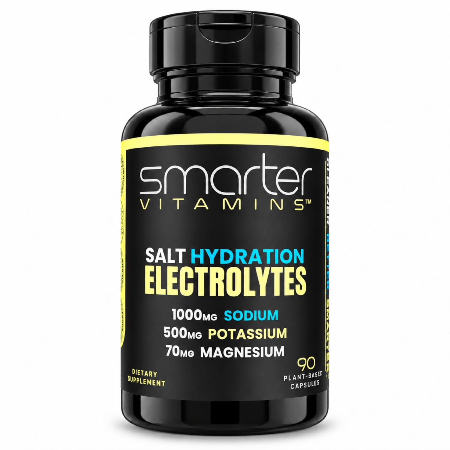 Electrolyte Capsules with 1000mg Sodium, Potassium & Magnesium, 90 Count