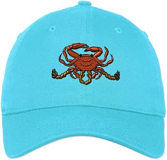 Ocean Wave Embroidered Baseball Cap - Adjustable Cotton Dad Hat, Unisex, Orange