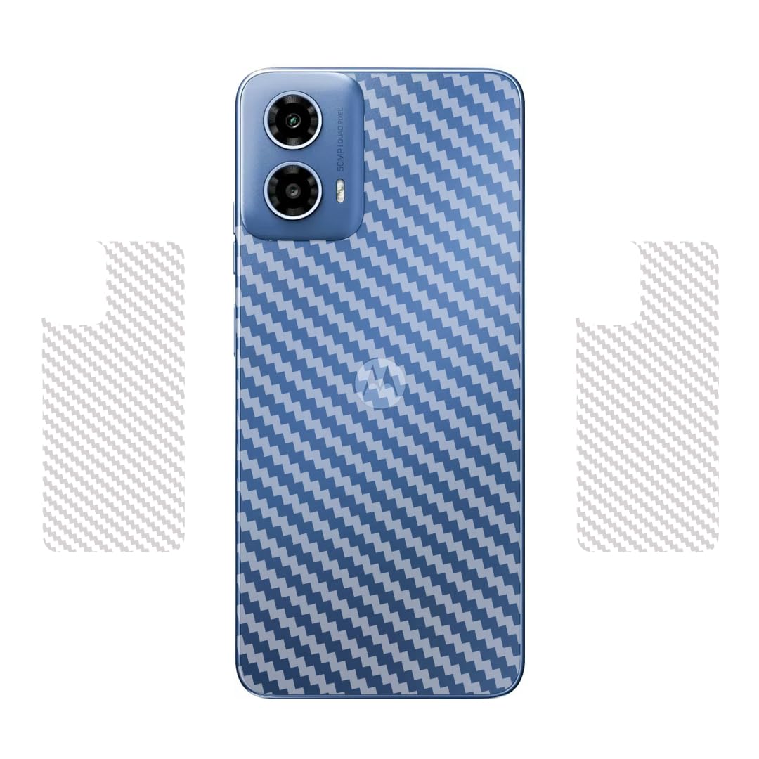 Berries™ (Pack of 2) Back Lamination Skin Compatible for Motorola Moto G34 5G || 3D Carbon Fiber Ultra-Thin Protective Film (Transparent) with Easy Installation KIT (B0CSBJVW7T) Amazon Price History, Amazon Price Tracker