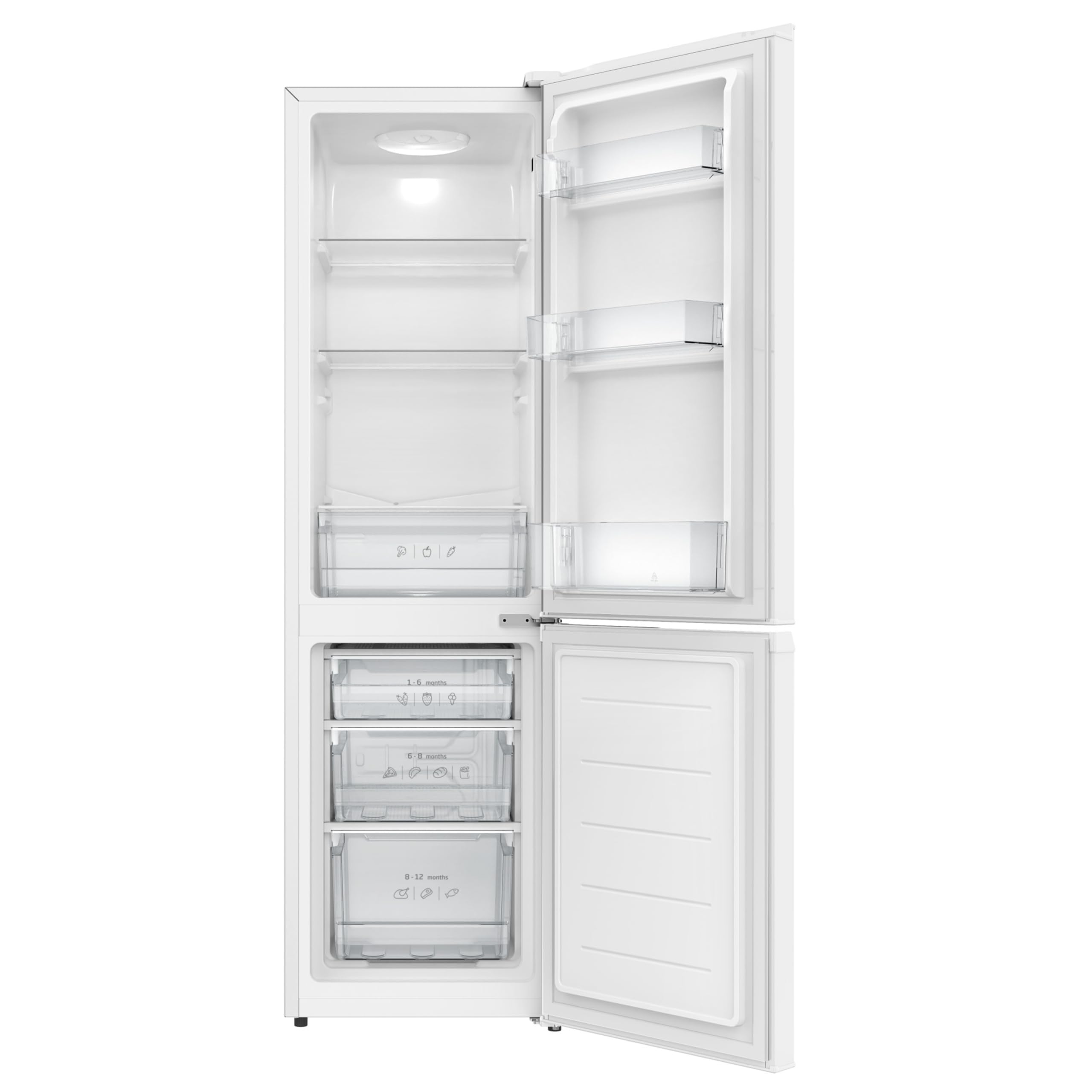 Amica Kühl‑Gefrier‑Kombination freistehend 151,8 x 44,4 x 53,6 cm 170 l Gefrierfach unten LED‑Innenbeleuchtung AKG 3850 W – Kühl Gefrierkombination Weiß