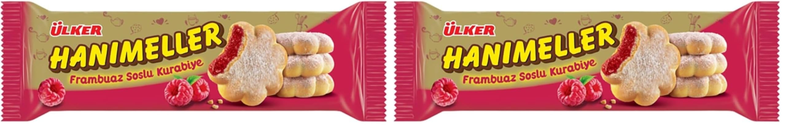 Ülker Hanımeller Frambuazlı Bisküvi 2li paket, 2'li